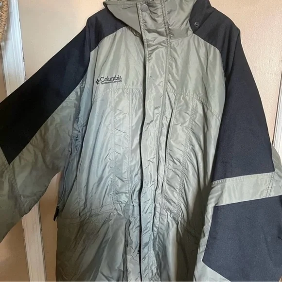 Columbia sportswear army green/black ski winter jacket